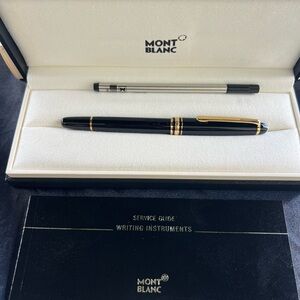 ** NEW Mont Blanc Meisterstuck Classique Gold Rollerball Pen